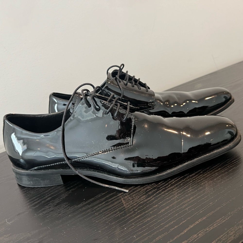 Calibrate Black Tuxedo Oxford Dress Shoes